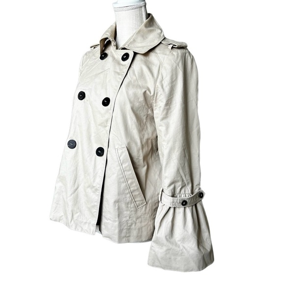 Mango Trench Coat with Bell Sleeve Women Size XS - Picture 1 of 9